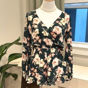 Show Me Your MuMu Dark Green Floral Romper